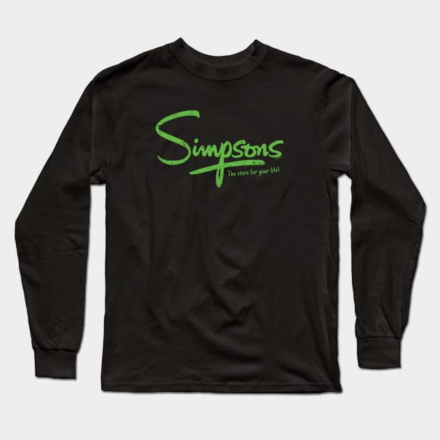 Simpsons Department Store (worn) [Rx-Tp] Long Sleeve T-Shirt by Roufxis